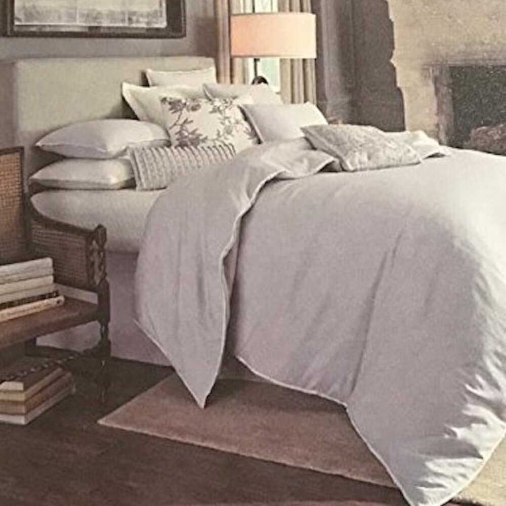Dransfield & Ross Lancaster King Box Pleat Bedskirt 22" Drop